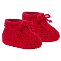 S401-R: Red Acrylic Bootees w/Lace